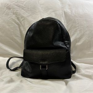 Isabella Rhea black mini leather backpack